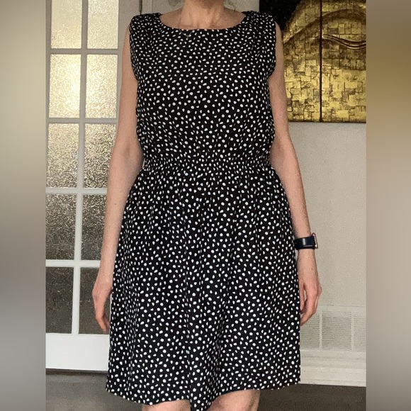 Catherine Malandrino black and white sleeveless dress with pockets size XL - Picture 2 of 9